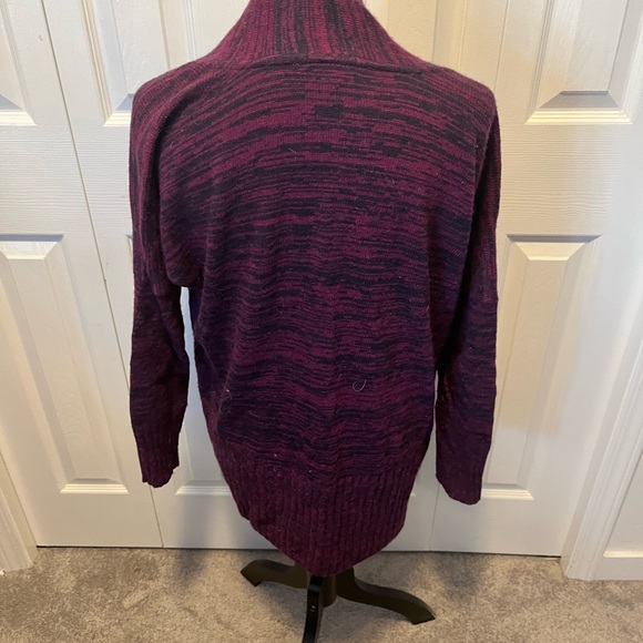 Talula size XS Cashmere Blend Women's Purple Open-Front Sweater - Picture 8 of 14